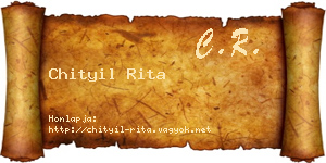 Chityil Rita névjegykártya